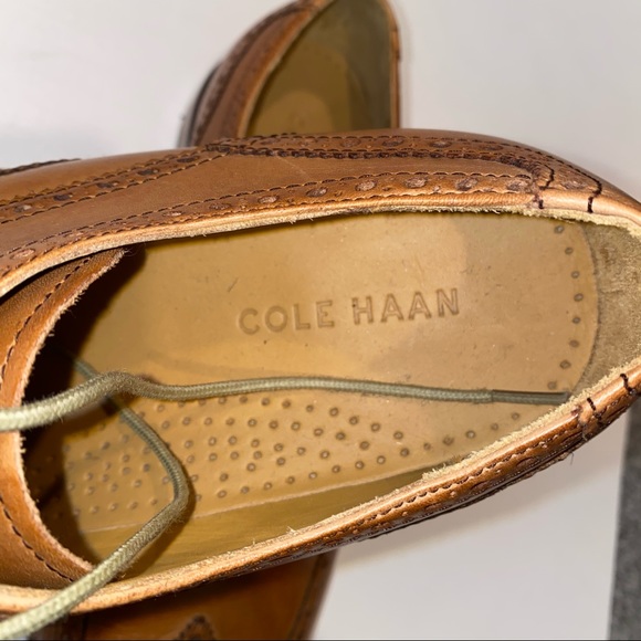 COLE HAAN WILLIAMS WINGTIP OXFORD MEN SHOES SZ 9.5 - Picture 3 of 5